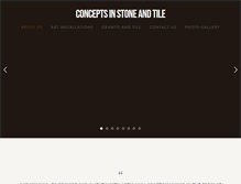 Tablet Screenshot of conceptsinstoneandtile.com